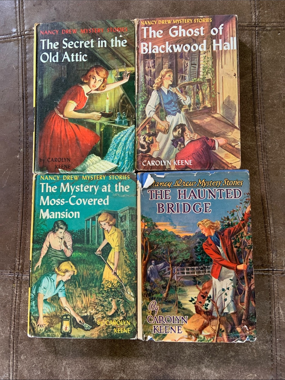 Nancy Drew Mystery Stories - Set of 4 Vintage books